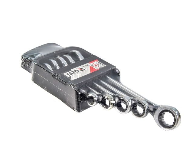 Set chei inelare drepte cu clichet Yato YT-5038, 8 - 19mm, 5 piese